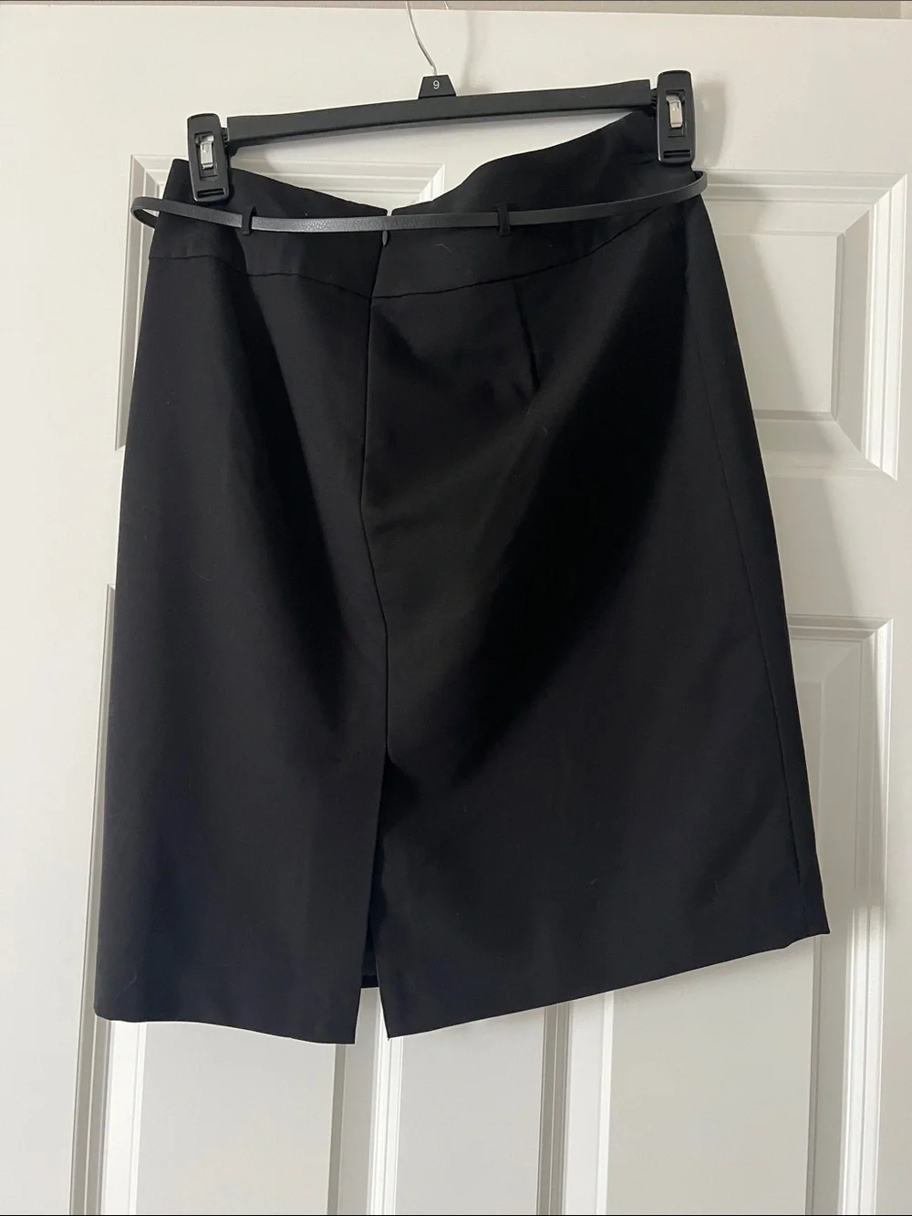 Liz Claiborne Black Pencil Skirt with Slim Waist Belt
